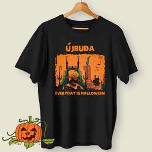 Újbuda - Everyday is Halloween - férfi póló, Ruha & Divat, Férfi ruha, Póló, Fotó, grafika, rajz, illusztráció, Mindenmás, MESKA