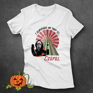 I survived my trip to Csepel (Ghostface) - női póló - ruha & divat - női ruha - póló, felső - Meska.hu