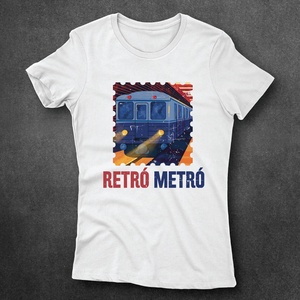 Retró Metró - feliratos női póló, Ruha & Divat, Női ruha, Póló, felső, Fotó, grafika, rajz, illusztráció, Mindenmás, MESKA