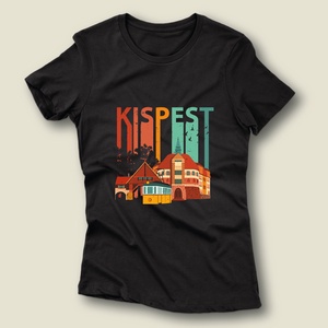 Kispest Retró - női póló - ruha & divat - női ruha - póló, felső - Meska.hu