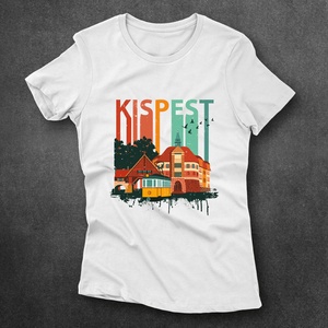 Kispest Retró - női póló, Ruha & Divat, Női ruha, Póló, felső, Fotó, grafika, rajz, illusztráció, Mindenmás, MESKA