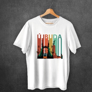 Újbuda retró - férfi póló, Ruha & Divat, Férfi ruha, Póló, Fotó, grafika, rajz, illusztráció, Mindenmás, MESKA