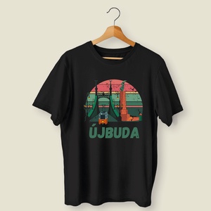 Újbuda Vintage - férfi póló - ruha & divat - férfi ruha - póló - Meska.hu