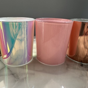 Esküvői köszönőajándék szójagyertya virágdíszítéssel  egyedi, monogramos matricával - esküvő - emlék & ajándék - köszönőajándék - Meska.hu