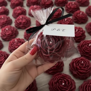 FLEUR BURGUNDY � virággyertya - Meska.hu