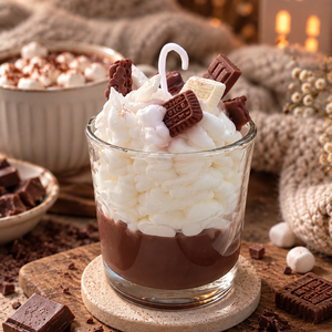 Hot Chocolate �� desszertgyertya szójaviaszból - Meska.hu