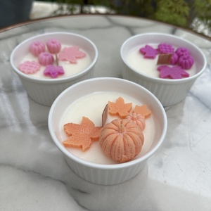 AUTUMN PETITE � őszi kókuszviasz köszönőajándék  - otthon & életmód - gyertya, illat, aroma - gyertya - Meska.hu