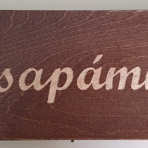 szülőköszöntő doboz édesapáknak - Meska.hu