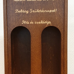 Boros doboz, Otthon & Életmód, Konyhafelszerelés, tálalás, Tálalás, Bortartó, Gravírozás, pirográfia, MESKA