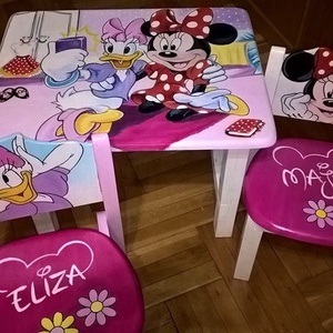 Mesefigurás asztal/szék szett - otthon & lakás - bútor - asztal - Meska.hu