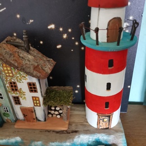Faro de peninsula  polcra helyezhető dekoráció  - otthon & életmód - dekoráció - dísztárgy - Meska.hu
