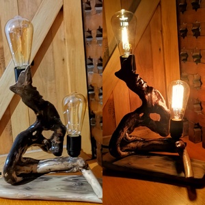 Görcs asztali lámpa  - otthon & lakás - lámpa - asztali lámpa - Meska.hu