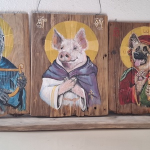 Áldásos ..... - művészet - festmény - akril - Meska.hu