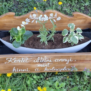 Idézetesfolkart  virágláda - otthon & életmód - ház & kert - virágláda, balkonláda - Meska.hu