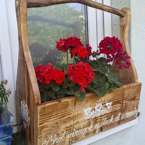 Szuverén:) virágláda - otthon & életmód - ház & kert - virágláda, balkonláda - Meska.hu