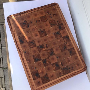 Vágódeszka kockamintás , Otthon & Életmód, Konyhafelszerelés, tálalás, Sütés, főzés, Vágódeszka, Famegmunkálás, MESKA