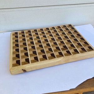 Vágódeszka 3D mintával - otthon & életmód - konyhafelszerelés, tálalás - sütés, főzés - vágódeszka - Meska.hu