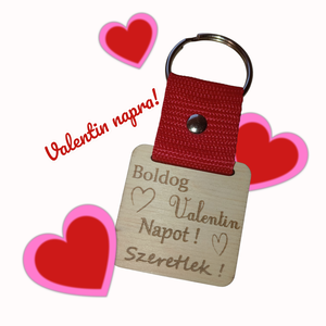 Kulcstartó Valentin napra (szeretlek) - Meska.hu