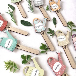 Fűszer-növény jelölő pálcák balkonra - otthon & életmód - ház & kert - növény & veteményes - Meska.hu