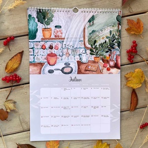 2026-os falinaptár akvarell ilusztrációkkal - művészet - festmény - akvarell - Meska.hu