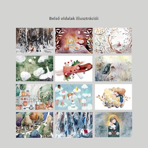 2026-os falinaptár akvarell ilusztrációkkal - művészet - festmény - akvarell - Meska.hu