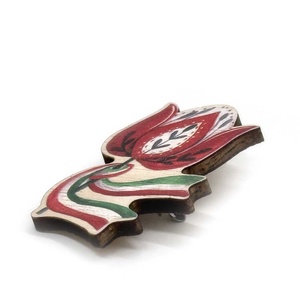 Tulipános kokárda - ékszer - kitűző és bross - Meska.hu