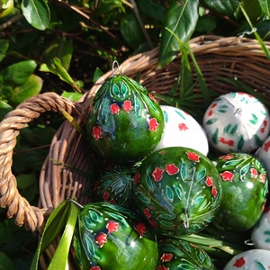 Húsvéti kerámia tojás tulipános - otthon & életmód - dekoráció - ajtó- és ablak dekoráció - ablakdísz - Meska.hu