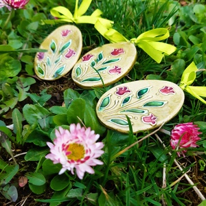 Húsvéti kerámia tojás dísz - otthon & életmód - dekoráció - fali és függő dekoráció - függődísz - Meska.hu