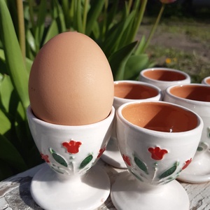 Tulipános tojástartó  - otthon & életmód - konyhafelszerelés, tálalás - tálalás - zsúrkocsi, tálalóasztal - Meska.hu