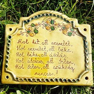 Házi áldás, Művészet, Szobor, Kerámia, Kerámia, MESKA