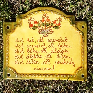 Házi áldás, Otthon & Életmód, Vallás, Házi áldás, Kerámia, MESKA