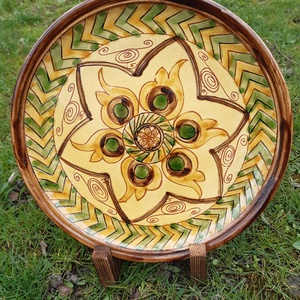 Falitányér  - karácsony - karácsonyi lakásdekoráció - karácsonyi manók, figurák - Meska.hu