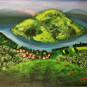 Dunakanyar, Művészet, Festmény, Akril, Festészet, Meska