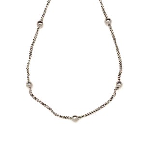 Orvosi acél ezüstszínű golyós lánc 45 cm, Ékszer, Nyaklánc, , MESKA