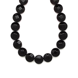 Onix fazettált kör 12x5-7mm, Kellékek & szerszámok, Ásvány alapanyag, Ásványfüzér, , MESKA