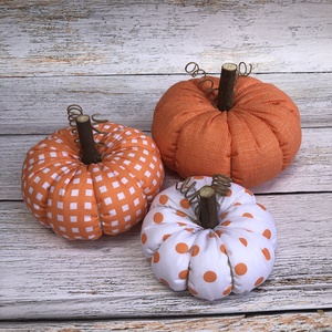 Tök dekoráció /szett: 3 db/, Otthon & Életmód, Halloween, Halloweeni dekoráció, Dekoráció, Varrás, MESKA