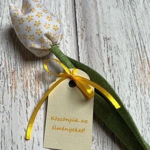 Textil tulipán búcsúajándék óvó néninek, dadusnak - Meska.hu