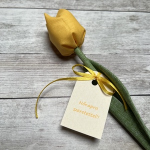 Nőnapi textil tulipán ingyen ajándékkísérővel - Meska.hu