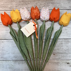 Tulipán /szett: 7 db/ , Otthon & Életmód, Dekoráció, Virágdísz és tartó, Csokor & Virágdísz, Varrás, MESKA