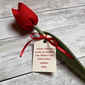 Textil tulipán bölcsődei búcsúajándék , Otthon & Életmód, Dekoráció, Virágdísz és tartó, Csokor & Virágdísz, Varrás, MESKA