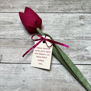 Textil tulipán bölcsődei búcsúajándék , Otthon & Lakás, Dekoráció, Virágdísz és tartó, Csokor & Virágdísz, Varrás, MESKA