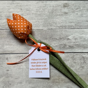 Textil tulipán bölcsis búcsúajándék  - Meska.hu
