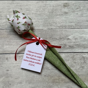 Textil tulipán bölcsis búcsúajándék , Otthon & Életmód, Dekoráció, Virágdísz és tartó, Csokor & Virágdísz, Varrás, MESKA