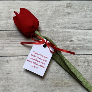 Textil tulipán bölcsis búcsúajándék  - Meska.hu