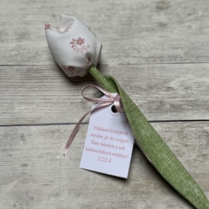 Textil tulipán bölcsis búcsúajándék  - Meska.hu