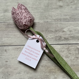 Textil tulipán bölcsis búcsúajándék  - Meska.hu