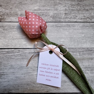 Textil tulipán- óvodai búcsúajándék  - Meska.hu