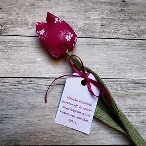 Textil tulipán- óvodai búcsúajándék  - Meska.hu