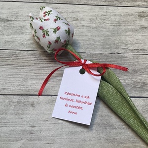 Textil tulipán iskolai évzáróra, Otthon & Életmód, Dekoráció, Virágdísz és tartó, Csokor & Virágdísz, Varrás, MESKA