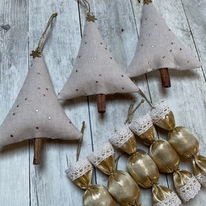 Karácsonyfadísz szett - karácsony - karácsonyi lakásdekoráció - karácsonyfadíszek - Meska.hu